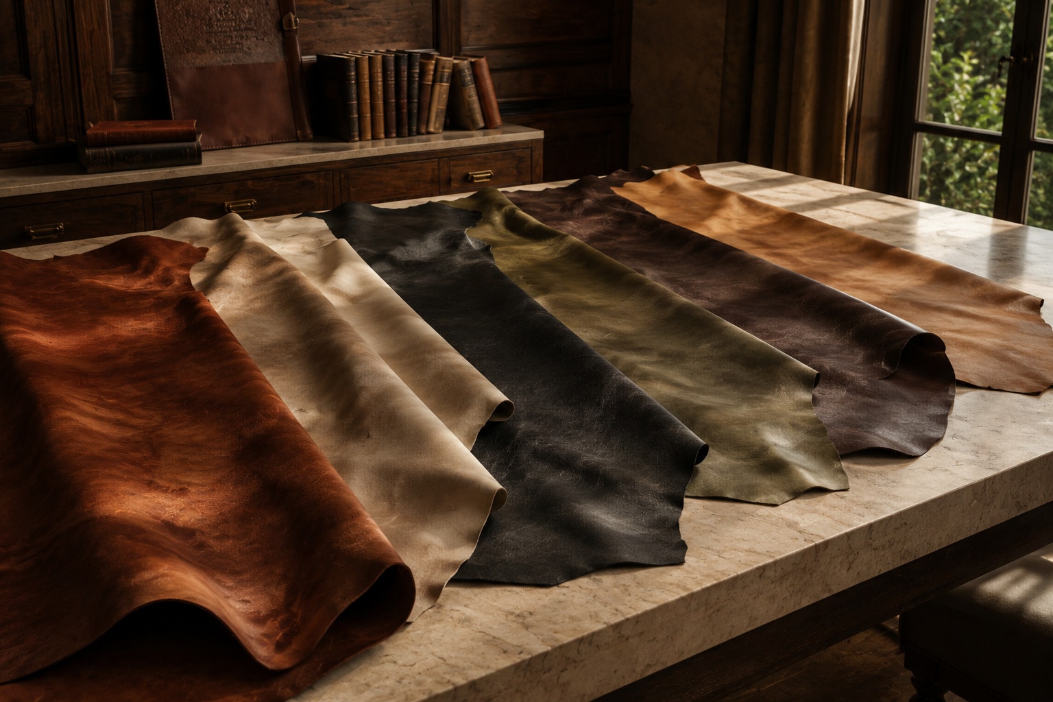 Leather choices for a bespoke piece